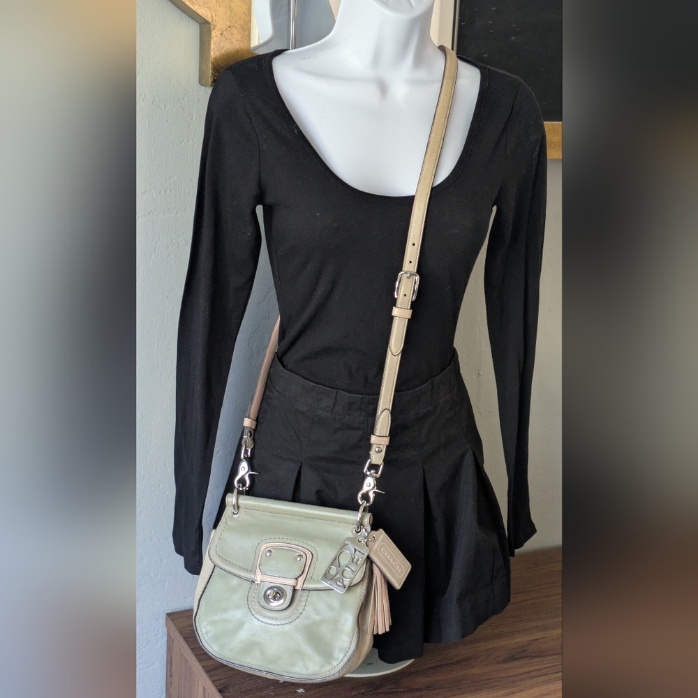 Coach 70 Anniversary Willis Leathe Crossbody Bag.